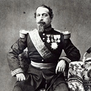 Napoleon III, 1860-70 (b / w photo)