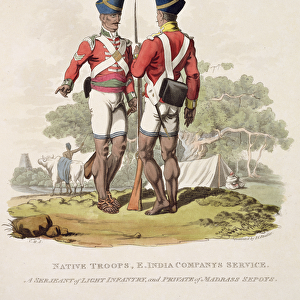 Native Troops in the East India Companys Service: a Sergeant of Light Infantry