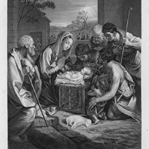The Nativity, Luke II, 16 (engraving)