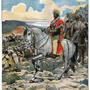 Negus Menelik at the battle of Adwa (1896), 1898