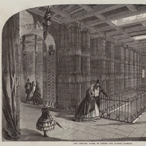 New Armoury, Tower of London, the Council Chamber (engraving)