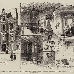 The New Building of the College of Preceptors, Bloomsbury Square opened by the Prince of Wales last Wednesday (engraving)