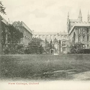 New College, Oxford (b / w photo)