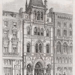 New Entrance to St Jamess Hall, Piccadilly (engraving)