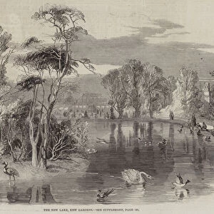 The New Lake, Kew Gardens (engraving)