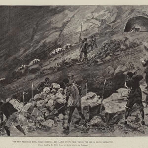 The New Primrose Mine, Johannesburg, the Large Stope from which the Ore is being extracted (engraving)