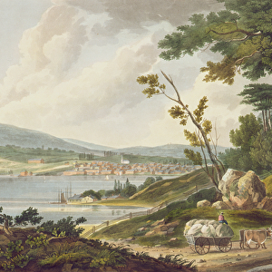Newburg, no. 14 from the Hudson River Portfolio, engraved by J
