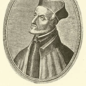 Nicolas de Bobadilla, one of the first companions of St Ignatius (engraving)
