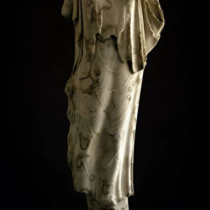 Nike of Paros (goddess personifying Victory), 490 BC (Marble sculpture)