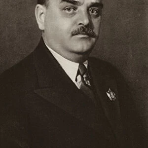 Nikolay Shvernik, Soviet Russian politician (b / w photo)