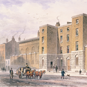North front to St. Jamess Palace, c. 1850 (colour litho)