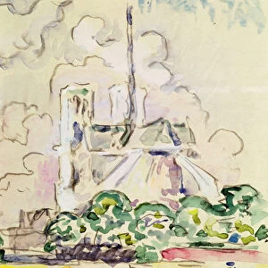 Notre-Dame, 1925 (pencil & w / c on paper)