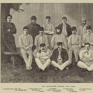 The Nottingham Cricket Club Team (engraving)