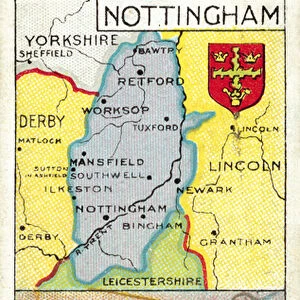 Nottingham, Lace Making (chromolitho)