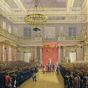The Oath of the Successor to the Throne Alexander II Nickolaevich in the Winter Palace