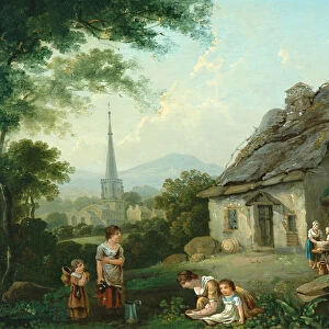 Old Cottage, Masham, 1816 (oil on canvas)
