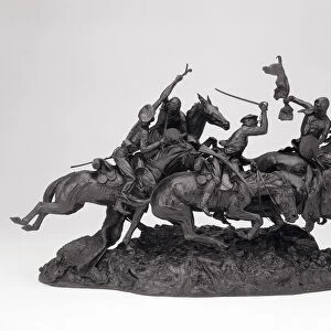 The Old Dragoons of 1850, modeled 1905, cast 1905-09 (bronze with black patina)