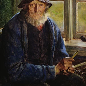 Old Fisherman (oil on canvas)