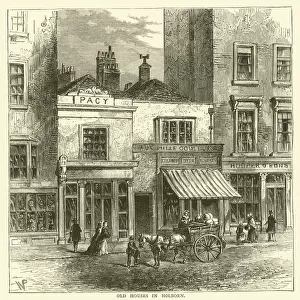 Old Houses in Holborn (engraving)