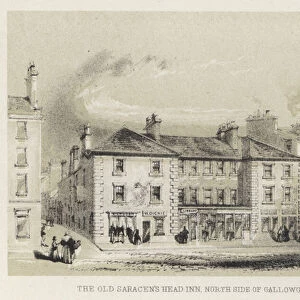 The Old Saracens Head Inn, North Side of Gallowgate, 1845 (engraving)