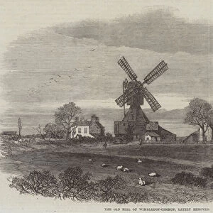 The Old Mill on Wimbledon-Common, lately removed (engraving)