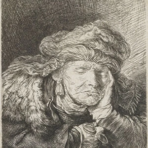 Old woman sleeping, 1633-39 (etching)