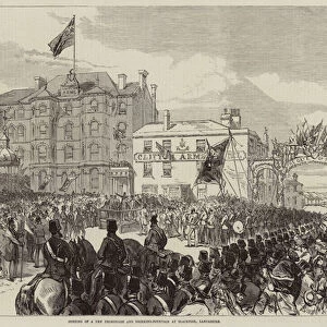 Opening of a New Promenade and Drinking-Fountain at Blackpool, Lancashire (engraving)