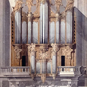 The Organ of Saint-Eustache, 1801 (w / c on paper)