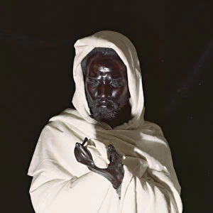 Othello, 1872 (bronze and white marble on onyx socle)