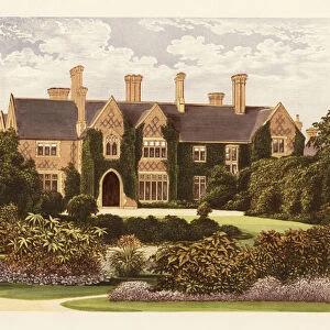 Oxley Manor, Staffordshire, England. 1880 (engraving)