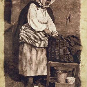 Oyster Woman, 1843-47 (salt paper print from calotype negative) (see also 224278, 224280)