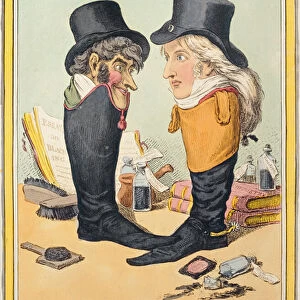 A Pair of Polished Gentlemen, published by Hannah Humphrey in 1801 (hand-coloured etching