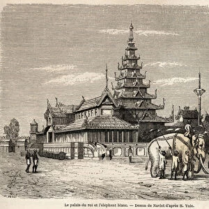 The palace of the King of Ava, in Amarapoura (present-day Burma)