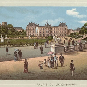 Palais Du Luxembourg (colour litho)