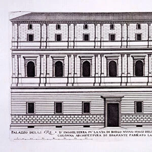 Palazzo of the Kings of England in the Borgo Nuovo, Rome, from Palazzi di Roma