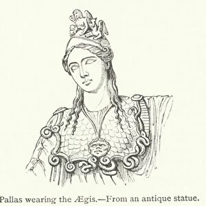Pallas wearing the Aegis (engraving)