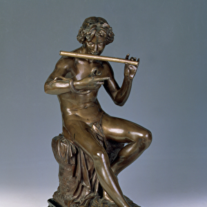Pan, c. 1880 (bronze on stone plinth)