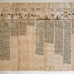 Papyrus from the Book of the Dead. Ptolemaic period
