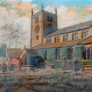 Parish church, Bingley, c. 1892 (oil on canvas)