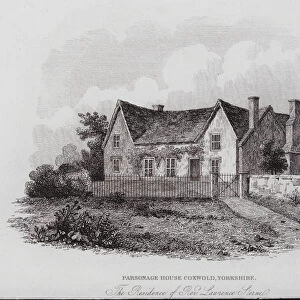 Parsonage House, Coxwold, Yorkshire, the Residence of Rev Laurence Sterne (engraving)