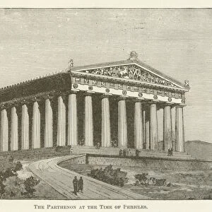 The Parthenon at the Time of Pericles (engraving)