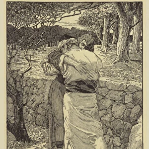 The parting of David and Jonathan (engraving)
