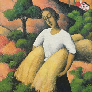 Peasant Harvest (oil on canvas)