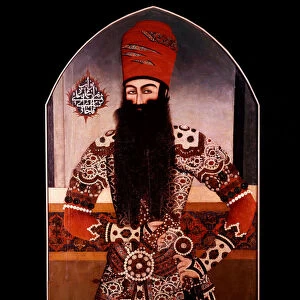 Persian Art: "Portrait of Mohamed Ali Shah (Mohammad Ali Shah Qajar