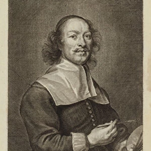 Peter Meert, Flemish painter. Engraving by Cornelis van Caukercken (engraving)
