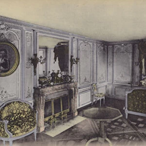 Petit Trianon, Chambre de Marie-Antoinette, Little Trianon, Marie-Antoinette Bedroom (coloured photo)