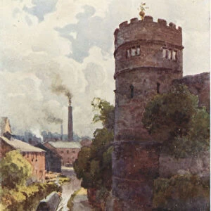 Phoenix Tower and Canal (colour litho)