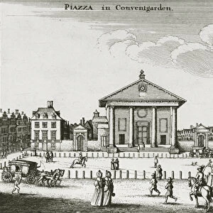 Piazza in Covent Garden, 1640 (etching)