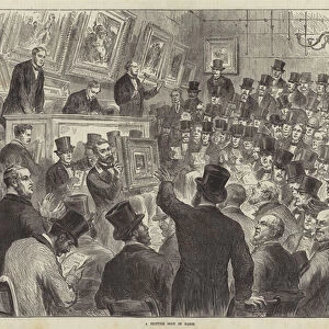 A Picture Sale in Paris (engraving)