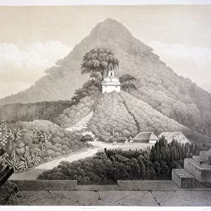 Picturesque view at the Temple of the Cross, Palenque, plate 20 from